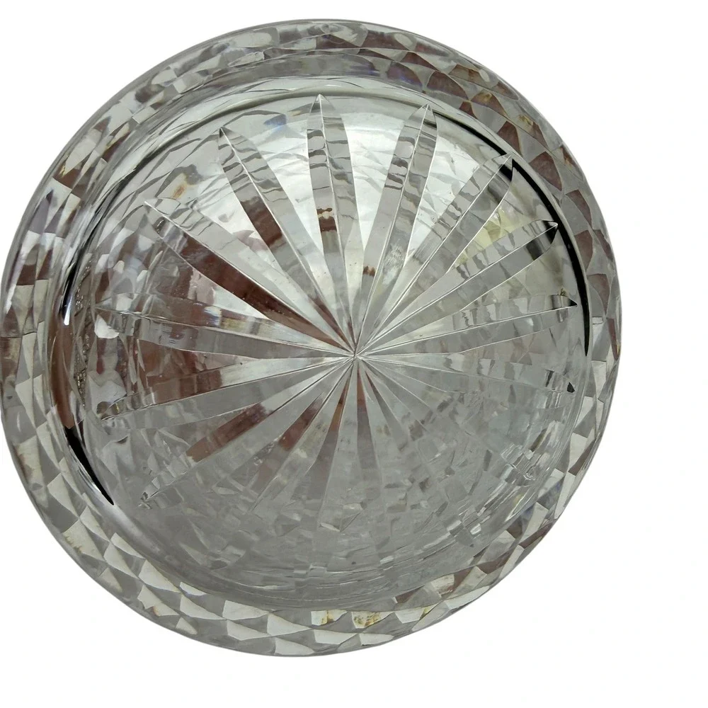 Waterford Lismore Crystal Decanter with Stopper Clear Cut Glass 12 Inch Irish